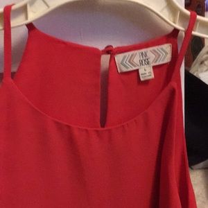 Pink rose top size large